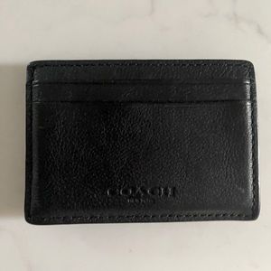 Coach men’s money clip wallet